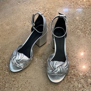 Rebecca Minkoff. Size 6.5. Silver.